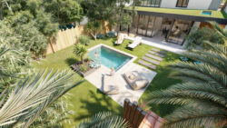 Sud ouest Studio - Etude 3D jardin